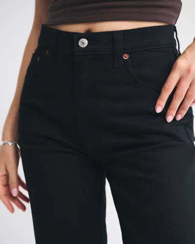 Abercrombie & Fitch High Rise 90s Relaxed Jean In Black