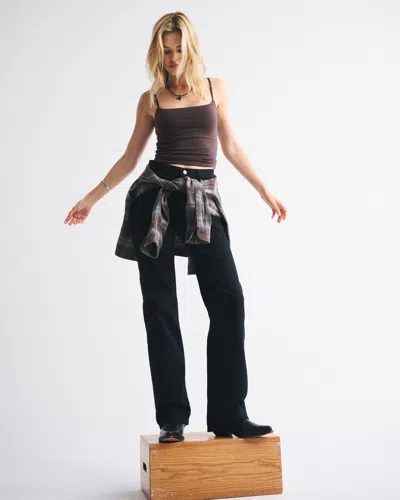 Abercrombie & Fitch High Rise 90s Relaxed Jean In Black