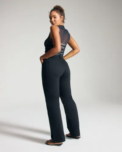 Abercrombie & Fitch Curve Love High Rise 90s Relaxed Jean In Black