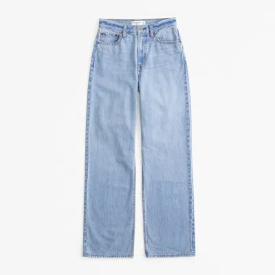 Abercrombie & Fitch High Rise Loose Jean In Black