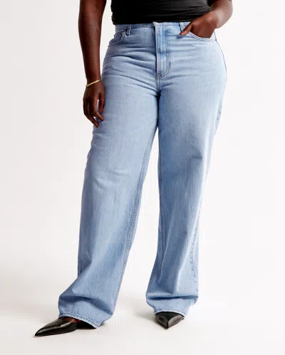 Abercrombie & Fitch High Rise Loose Jean In Black