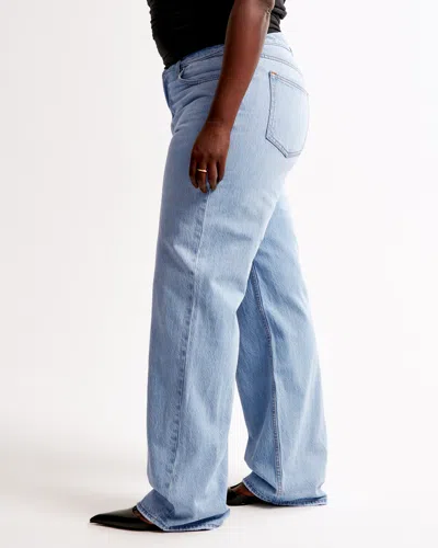 Abercrombie & Fitch High Rise Loose Jean In Black