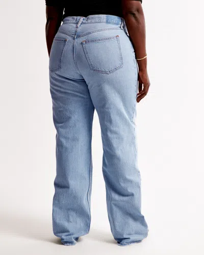 Abercrombie & Fitch High Rise Loose Jean In Black