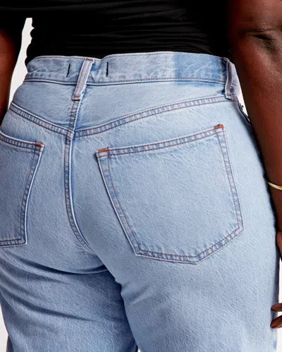 Abercrombie & Fitch High Rise Loose Jean In Black