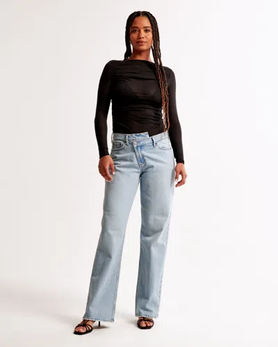 Abercrombie & Fitch Curve Love Low Rise Baggy Jean