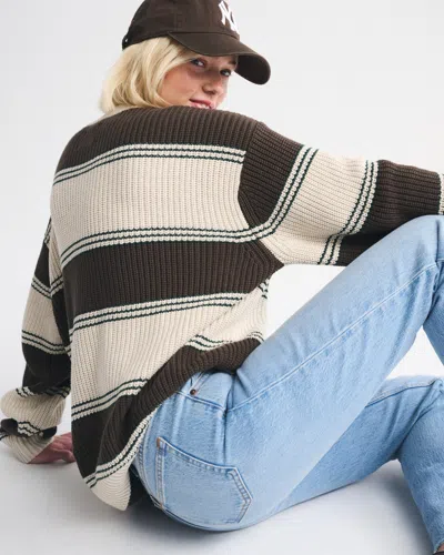 Abercrombie & Fitch Mid Rise 90s Straight Raw Hem Jean In Blue