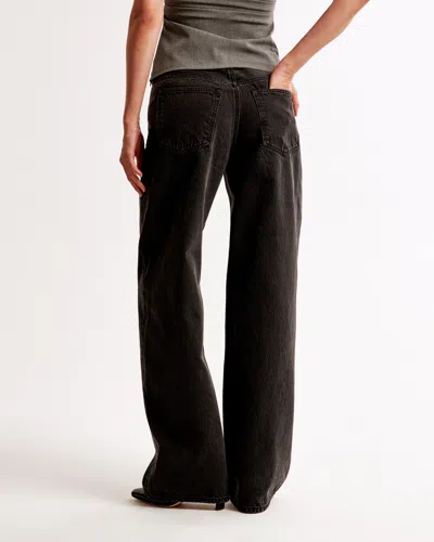 Abercrombie & Fitch Low Rise Ultra Loose Jean In Black
