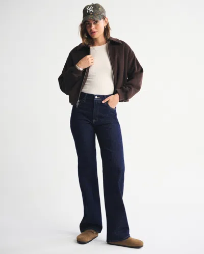Abercrombie & Fitch High Rise 90s Relaxed Jean In Blue