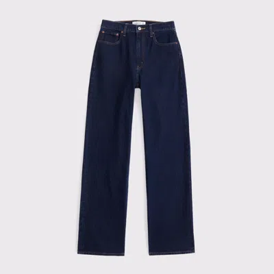 Abercrombie & Fitch High Rise 90s Relaxed Jean In Blue