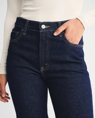Abercrombie & Fitch High Rise 90s Relaxed Jean In Blue
