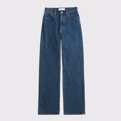 Abercrombie & Fitch High Rise 90s Relaxed Jean In Blue