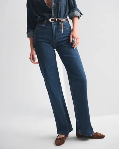 Abercrombie & Fitch High Rise 90s Relaxed Jean In Blue
