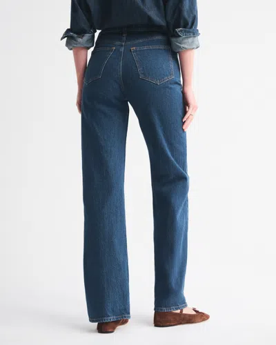 Abercrombie & Fitch High Rise 90s Relaxed Jean In Blue