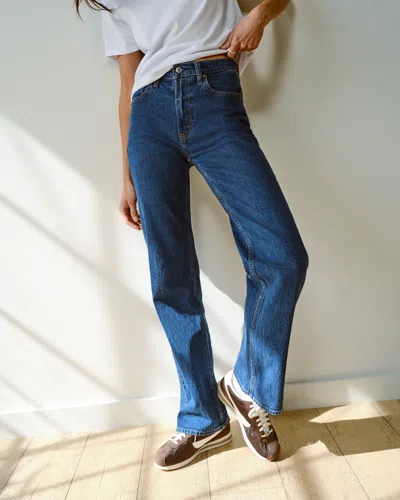 Abercrombie & Fitch High Rise 90s Relaxed Jean In Blue