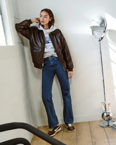 Abercrombie & Fitch High Rise 90s Relaxed Jean In Blue