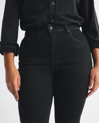 Abercrombie & Fitch Curve Love High Rise Super Skinny Ankle Jean In Blue