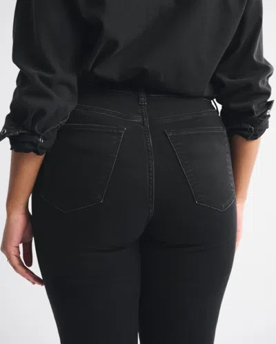 Abercrombie & Fitch Curve Love High Rise Super Skinny Ankle Jean In Blue