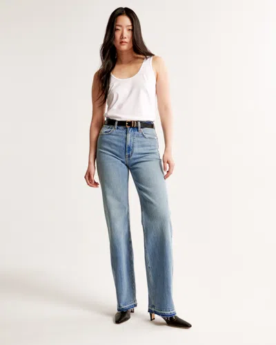 Abercrombie & Fitch High Rise 90s Relaxed Jean In Blue