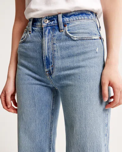 Abercrombie & Fitch High Rise 90s Relaxed Jean In Blue