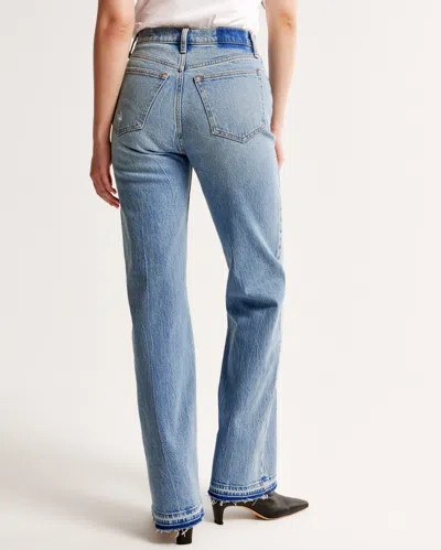 Abercrombie & Fitch High Rise 90s Relaxed Jean In Blue