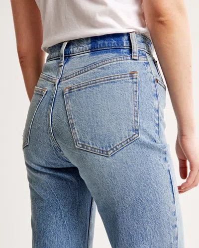 Abercrombie & Fitch High Rise 90s Relaxed Jean In Blue