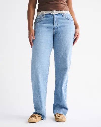 Abercrombie & Fitch Curve Love Low Rise Baggy Jean