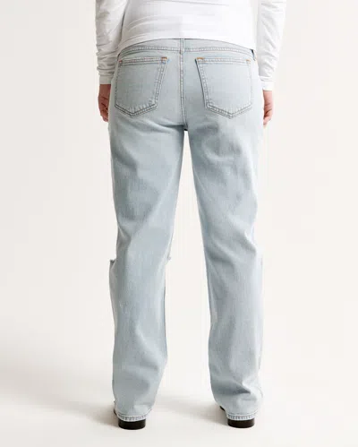 Abercrombie & Fitch Maternity 90s Straight Jean In Blue
