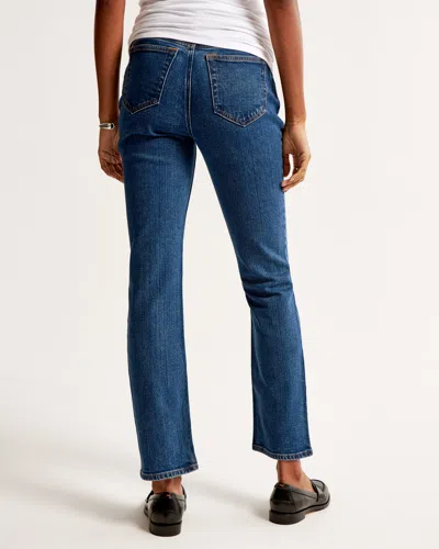 Abercrombie & Fitch Maternity Ankle Straight Jean In Blue