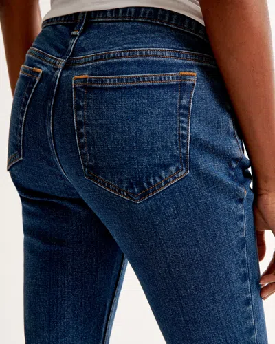 Abercrombie & Fitch Maternity Ankle Straight Jean In Blue