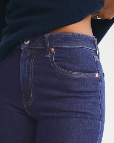 Abercrombie & Fitch Curve Love High Rise Super Skinny Ankle Jean In Blue