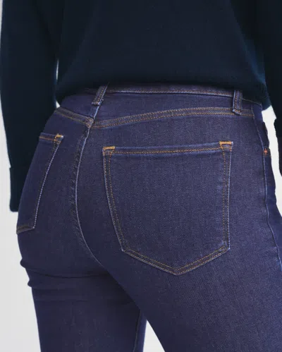 Abercrombie & Fitch Curve Love High Rise Super Skinny Ankle Jean In Blue