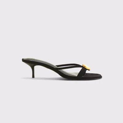 Abercrombie & Fitch Hardware Kitten Heels In Black