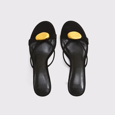 Abercrombie & Fitch Hardware Kitten Heels In Black