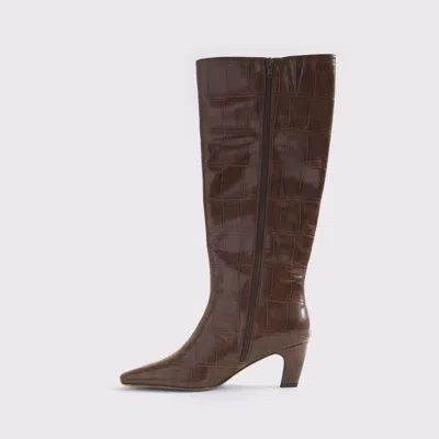 Abercrombie & Fitch Vegan Leather Kitten Heel Boots In Multi