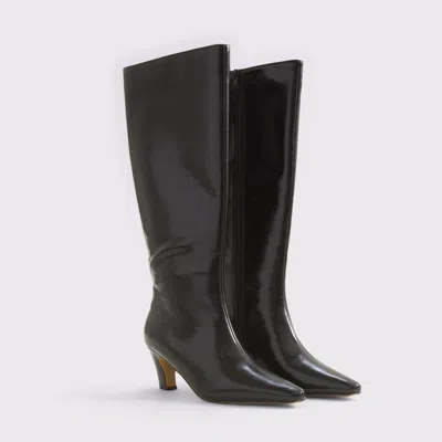 Abercrombie & Fitch Vegan Leather Kitten Heel Boots In Multi
