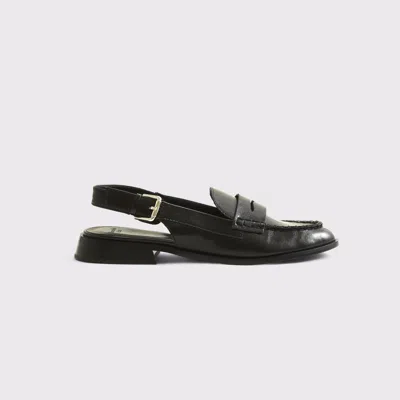 Abercrombie & Fitch Slingback Loafers In Black