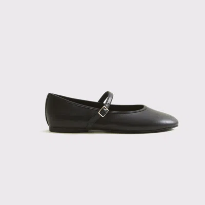 Abercrombie & Fitch Mary Jane Round-toe Flats In Black