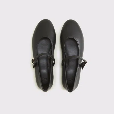 Abercrombie & Fitch Mary Jane Round-toe Flats In Black