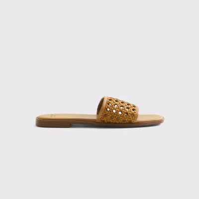 Abercrombie & Fitch Woven Slide Sandals In Brown