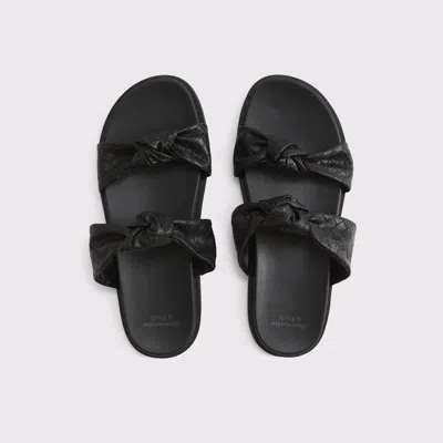 Abercrombie & Fitch Double-strap Knotted Sandals In Brown