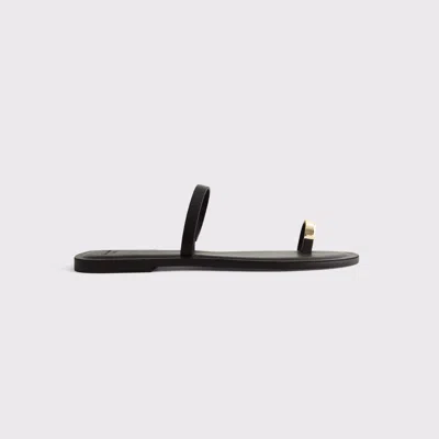 Abercrombie & Fitch Toe-loop Sandals In Black