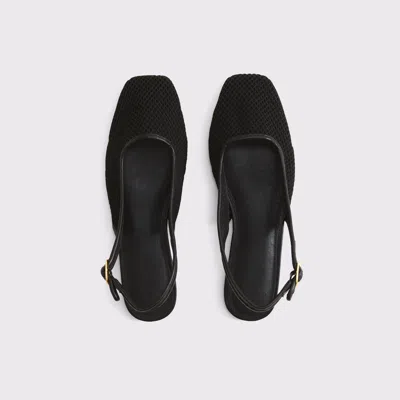 Abercrombie & Fitch Slingback Mesh Flats In Black