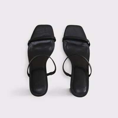 Abercrombie & Fitch Double-strap Block Heels In Black