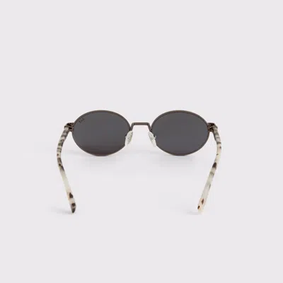 Abercrombie & Fitch Wire Frame Oval Sunglasses In Black