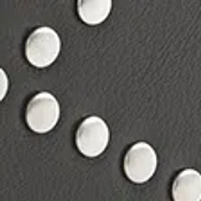 Abercrombie & Fitch Squoval Studded Belt In Black