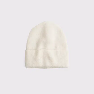 Abercrombie & Fitch Cozy Beanie In White