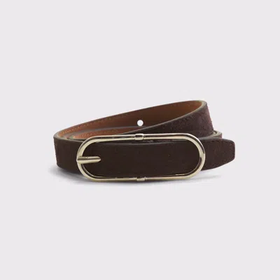 Abercrombie & Fitch Oval Buckle Belt In Brown