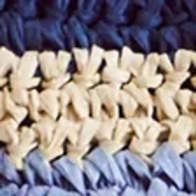 Abercrombie & Fitch Striped Resort Tote Bag In Blue