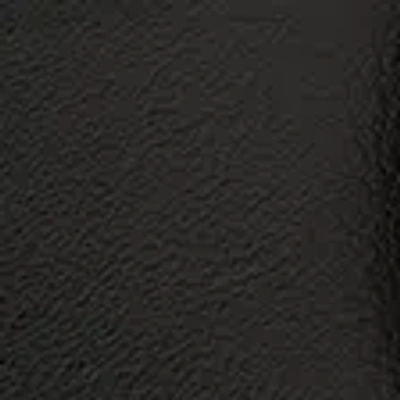 Abercrombie & Fitch Leather Ornamental Buckle Belt In Black