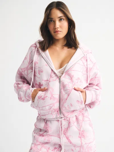 Abercrombie & Fitch Sunday Hooded Full-zip In Blue